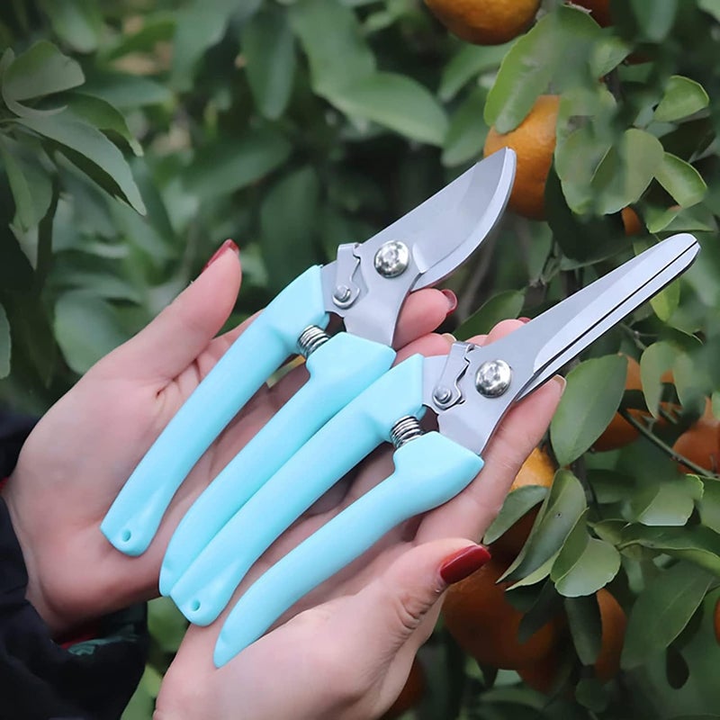 Leize Flower Scissors Set, 2 Pack Premium Thickened Stainless Steel Floral Shears, Strong Pruner for Flowers, Branches and Leaves, Upgrade - Image 3